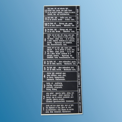 Schild für Porsche 356B-T6 / C  64461283106