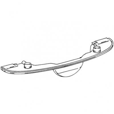 cover plate engine rear for Porsche 356  61610608501