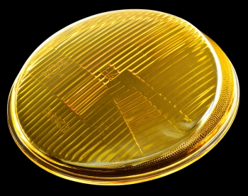 Preview: Bosch Scheinwerferglass H4 gelb, Linkslenker, 1305614005, für Porsche 911  91163111101