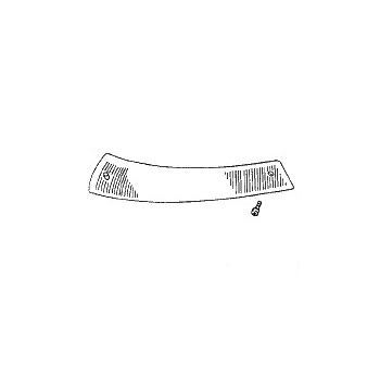 Blinkerglas vorne rechts, US, Rand schwarz für Porsche 911  91163194800