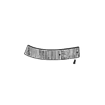 Rücklichtglas, links, US, Rand silber für Porsche 911  90163190504
