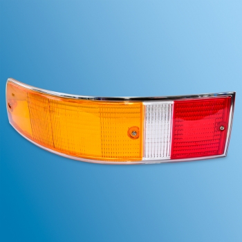 Rücklichtglas, links, EU, Rand silber für Porsche 911  91163192303