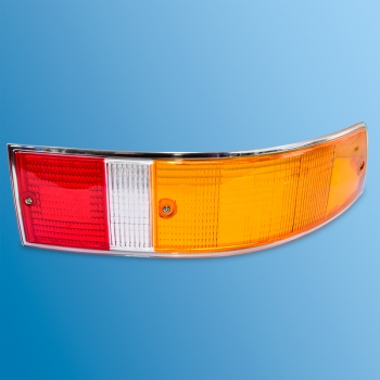 Rücklichtglas, rechts, EU, Rand silber für Porsche 911  91163192403