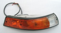 Blinkleuchte rechts, Gehäuse Metall, Glas EU, Rand schwarz für Porsche 911/912    91163140230, 901163140230