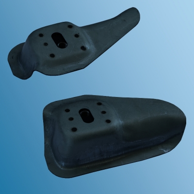 Satz Sitzschienenträger hinten links und rechts, Satzpreis (2 Stück), für Porsche 356 BT6/C  64450153906,64450157006,64450153906,64450154006