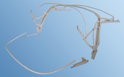 Preview: Verdeckgestänge für Porsche 356 A/B/C, komplett mit Spriegel hinten, (ohne Spriegel vorn), wie abgebildet  64456100502