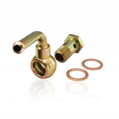Ringstück Druchmesser 14mm, inkl. Dichtung und Hohlschraube, für Porsche 911       90135604900