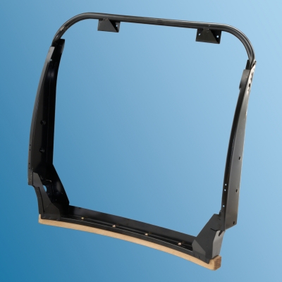 Lehnenrahmen, komplett, links oder rechts, ohne Kopfstützenaufnahme für Porsche 911/912, Bj.65-68, Neu  90152102122,1689804070,1689804080
