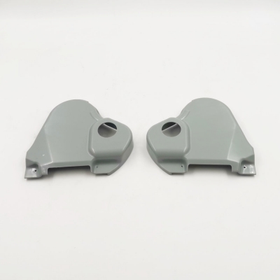 Preview: Innenschalenset, für Vordersitz, links, Schwarz oder Grau für Porsche 356C / 911/912, Bj.65-68 (Satz - 2 Stück)          90152191500, 64452191500, 91152173100