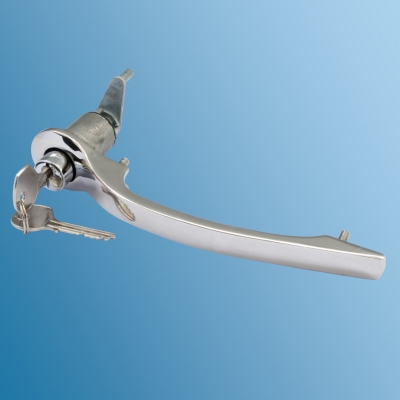 Preview: Türaussengriff Satz, chrom  für Porsche 911/912, gleichschließend, Bj. 65-67  ECK 8165/1,90153106120,90153106220