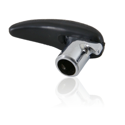 Preview: Hebel, Chrom, mit Plastikkappe, links, für Porsche 911/912, Coupe/Targa      90154256300, 90154256520, 90154256620