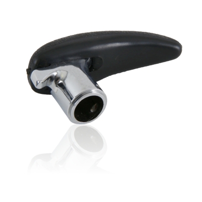 Preview: Hebel, Chrom, mit Plastikkappe, rechts, für Porsche 911/912, Coupe/Targa      90154256400, 90154256520, 90154256620