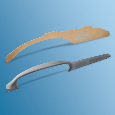 Dashboard - 2-piece, blank, unlined for Porsche 911/912, 67-68       90155203123, 90155202121