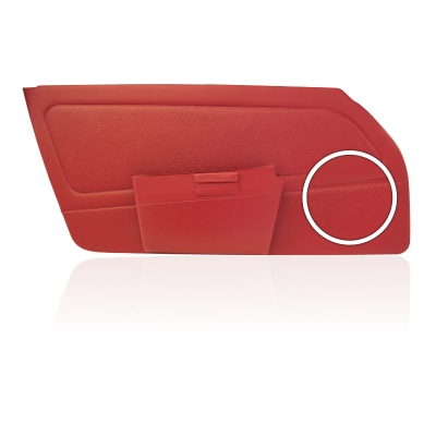 Preview: Türverkleidungsset, links + rechts, Rot, für Porsche 911/912, Bj.67-68        90155503125R, 90155503125, 90155503225, 90155503223, 90155503227, 90155503229, 90155503233, 90155503235, 90155503237, 90155503239, 90155503224, 90155503226, 90155503228, 9015550