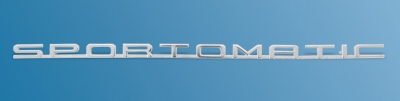 Schriftzug Sportomatic, Chrom, für Porsche 911, Bj.69-70  90155930901