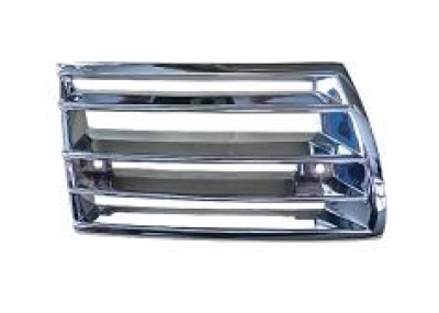 Hupengitter 911 rechts, chrom, Kunststoff, für Porsche 911, Bj.69-72       90155943227A