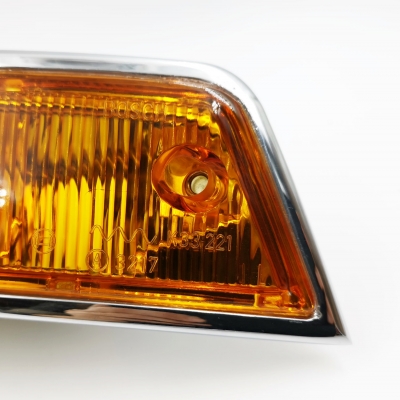 Preview: Blinkleuchte, links, EU, für Porsche 911/912 Bj.65-68, original Produktion, Bosch, Gehäuse Metall          90163140100