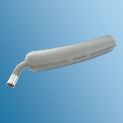 Endtopf Stahl, 2 x Eingang, 1 x Ausgang, für Porsche 911/911S/911 Carrera, 2,7 l, Bj.74-75  91111102501