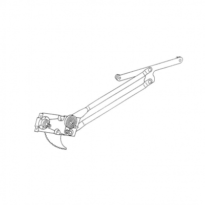 Window regulator, left, manual, cross arm, for Porsche 911 Coupé, Bj.76-86, New         91154292903, 1688100570