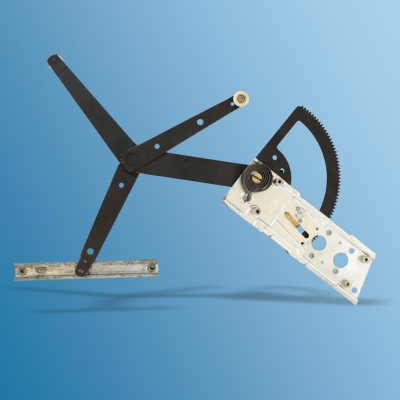 Window regulator left, electric, cross arm, for Porsche 911 Coupe, 76-86, overtaken in exchange, deposit 178,50 Euro (incl. VAT.)  91154293528