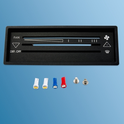 heating control switch for Porsche 911, 77-89, with 4 sliders, new front part (see pictures)  91161311110