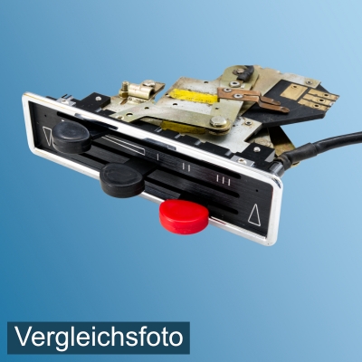Preview: Heizungs-Bedienschalter für Porsche 911/912, Bj.69-73, Neues Vorderteil und Chromrahmen (siehe Bilder)  91161311104