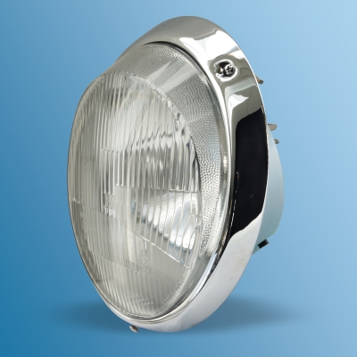 Scheinwerfer H4, Scheinwerferring chrom - Nr.1 Headlamp H4, headlamp ring chrome - ORIGINAL - 91163111300