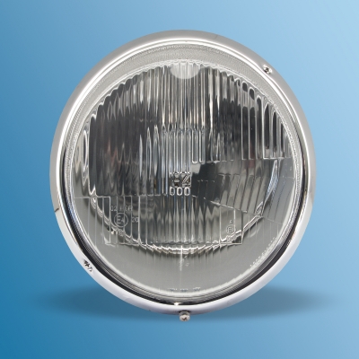 Preview: Scheinwerfer H4, Scheinwerferring chrom - Nr.1 Headlamp H4, headlamp ring chrome - ORIGINAL - 91163111300