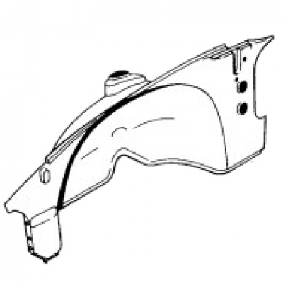 Radkasten vorne rechts für Porsche 914  91450103410