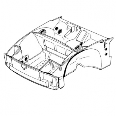 Rahmenvorderteil für Porsche 914  91450190112