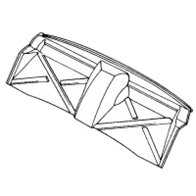 Rückwand Oberteil für Porsche 914-6/4 bis Bj.71  91450201110