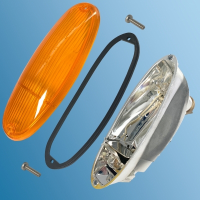 Blinkleuchte, Gehäuse Kunststoff, Neu, orange, für Porsche 914          91463140111B, 91463140111, 6314011109