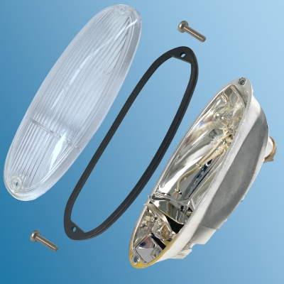 Blinkleuchte, Gehäuse Kunststoff, Neu, weiß, für Porsche 914         91463140112B, 91463140112, 6314011209