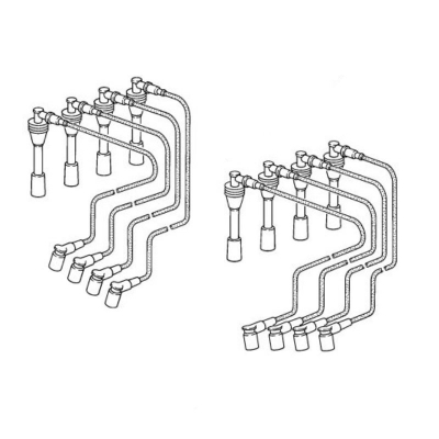 Zündkabelsatz für Porsche 928, Bj.87-95         92860206019, 92860204001, 92860204000, 92860206020, 92860204021, 92860206022,  92860206023,  92860206024,  92860206025,  92860206026