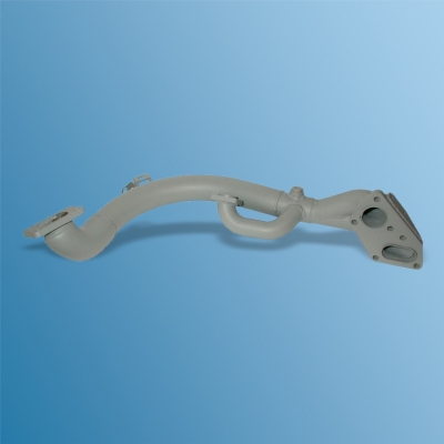 Abgasleitung für Porsche 911 Turbo, Bj.75-89, Edelstahl, Grau lackiert      93011100304