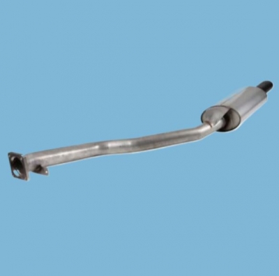 Preview: Nachschalldämpfer, Edelstahl, für Porsche 944 Turbo, Bj. 86-91, Endrohr schwarz matt 95111108301