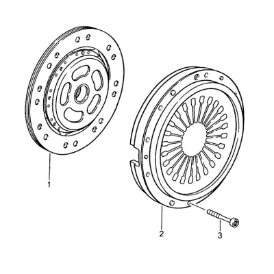 Kupplungssatz, ohne Ausrücklager, für Porsche 993 C2/C4 RS       99311691101, 99311691100