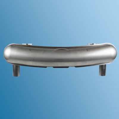 Preview: Racing-Schalldämpfer mit Bolt-On Flanschen, Abstand zwischen Endrohre 760mm, Edelstahl poliert, SSI, Endrohr Durchmesser 63,50mm, ohne TÜV, für Porsche 911, Bj.65-73  ECK2107/A, 1620801800, 92.212ASSI, 91111102500, 91111102501, 93011102200, 93011104300
