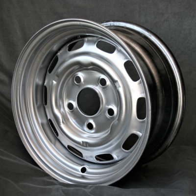 Stahlfelge silber 7x15 für Porsche 356 C/SC, 911/912          ECK6002, 91136102100, 91136102200