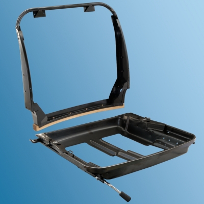 Set Sitzrahmen, Lehnenrahmen rechts für Porsche 911/912, Bj. 65-68, Neu  ECK 8108,1689804070,1689804080