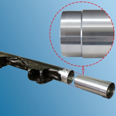 Preview: Reparatur-Teilstück lange Version für Hinterachsquerrohr für Porsche 911, Bj. 65-89  ECK 8156/2,911331001002,91133101001,91133101003,91133100601,93033101002,93033100603