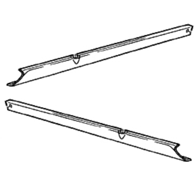 Schlüsselleisten-Satz, Echtleder, braun, 2-teilig, für Porsche 911 G-Modell, Bj.86-89 / 964 / 993 - Neuauflage     ECK8169/7, 99355508301, 99355508400
