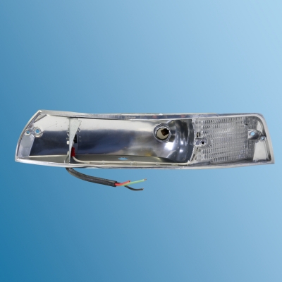 Blinkergehäuse Metall links, für Porsche 911/912 Bj.69-73, mit Kabel, ohne Glas  ECK 9009,PCG63193500,91163193500,PCG63193530,PCG63193520