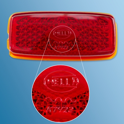 Rücklichtglas für Porsche 356 preA, Bj.50-52  ECK 9012,K1423