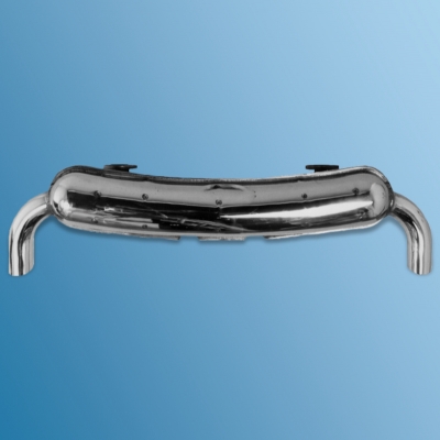 Sportauspuff für Porsche 911, Edelstahl, 2x Ausgang, Bj. 65 - 75 Endrohre Durchm. 70 mm   ECK2031, 1620604000, 92.510SD, 91111102500, 91111102501