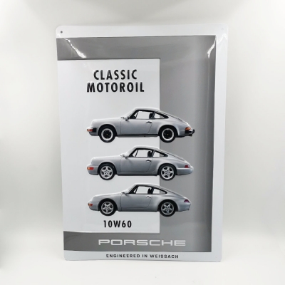 Porsche Blechschild, Grau, 280x400mm       ECKZ101, PCG04301060