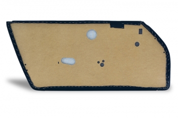 Preview: Türverkleidung rechts fp, Bj. 76-89, Kunstleder schwarz, abgesteppt - ECK 8042