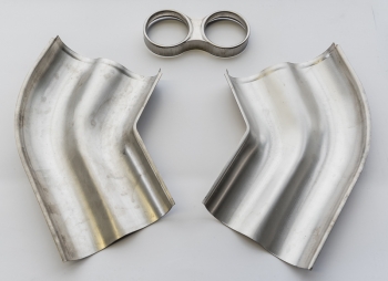 Preview: Endrohrblende für Porsche 911 Turbo, 3-teilig  ECK 2087