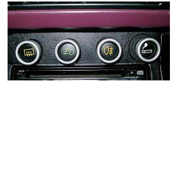Alu Ringe für Lichtschalter und Handschuhfachschloß, Preis pro Stück, für Porsche 911 / 964 / 993  ECK 9027,1689801900,EQ850101