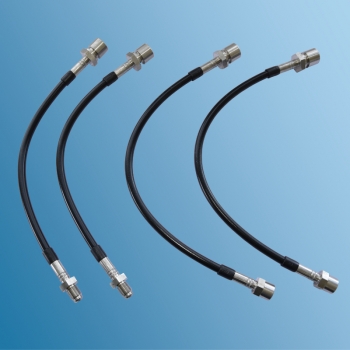 Bremsleitungssatz Stahlflex mit TÜV für Porsche 911, Bj.65-68  ECK 6042